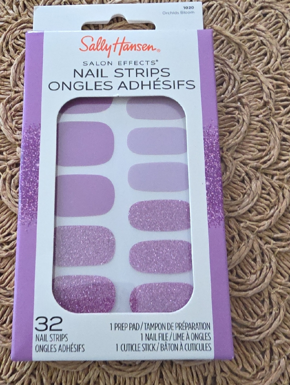 Sally Hansen Salon Effects Nail Strips Orchids Bloom 1020
